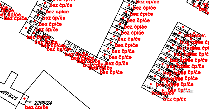 Česká Lípa 48796646 na parcele st. 2314 v KÚ Česká Lípa, Katastrální mapa
