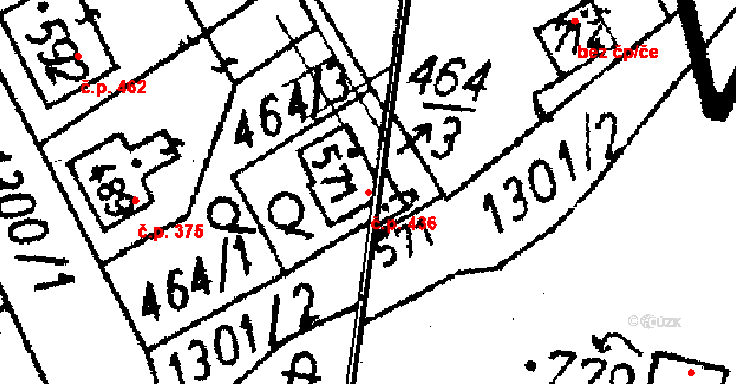 Jablonné v Podještědí 436 na parcele st. 571 v KÚ Jablonné v Podještědí, Katastrální mapa