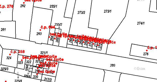 Duchcov 45072647 na parcele st. 268 v KÚ Duchcov, Katastrální mapa