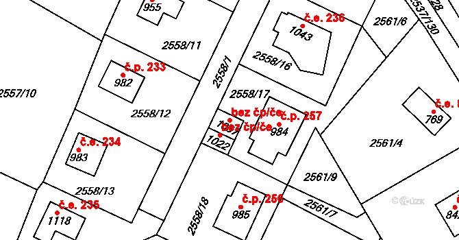 Nespeky 45419647 na parcele st. 1057 v KÚ Nespeky, Katastrální mapa
