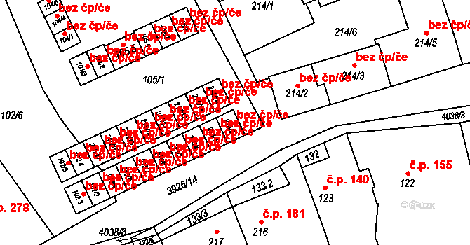 Kryry 47132647 na parcele st. 215/2 v KÚ Kryry, Katastrální mapa