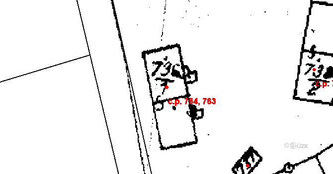 Libina 763,764 na parcele st. 5420 v KÚ Horní Libina, Katastrální mapa