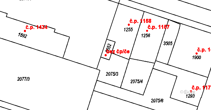 Hořice 48726648 na parcele st. 3552 v KÚ Hořice v Podkrkonoší, Katastrální mapa