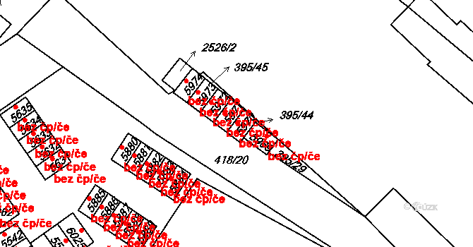Jablonec nad Nisou 2438, Katastrální mapa