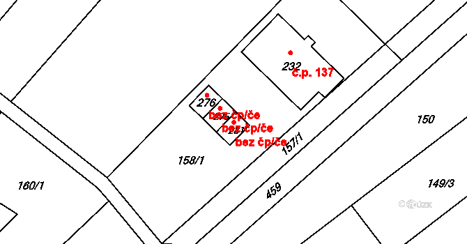 Kroměříž 39089649 na parcele st. 281 v KÚ Těšnovice, Katastrální mapa