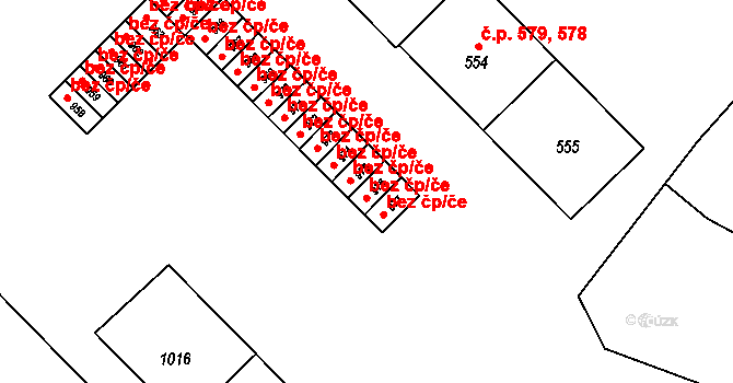Kdyně 45245649 na parcele st. 976 v KÚ Kdyně, Katastrální mapa