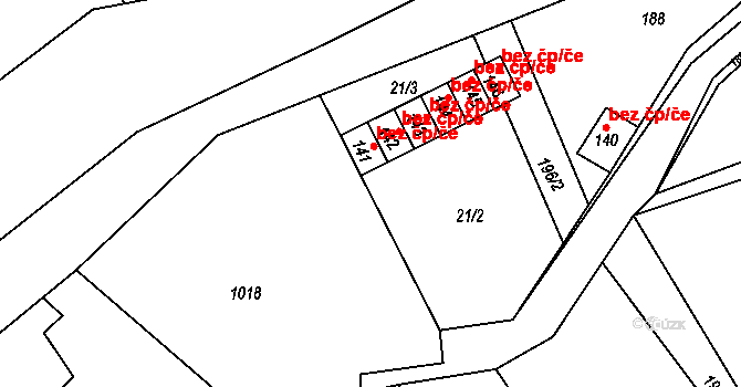 Chvaleč 48092649 na parcele st. 141 v KÚ Petříkovice u Trutnova, Katastrální mapa