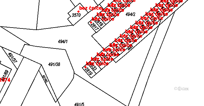 Ústí nad Orlicí 48532649 na parcele st. 2618 v KÚ Ústí nad Orlicí, Katastrální mapa