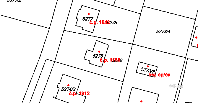 Rychvald 1168 na parcele st. 5275 v KÚ Rychvald, Katastrální mapa