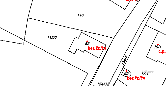 Olešnice 2, Bouzov, Katastrální mapa