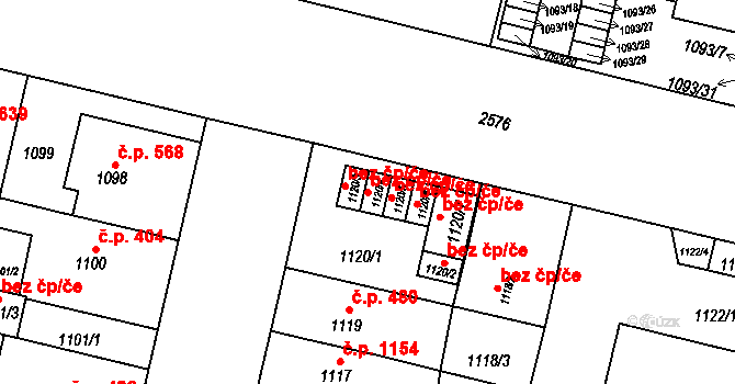 Plzeň 41903650 na parcele st. 1120/4 v KÚ Doubravka, Katastrální mapa