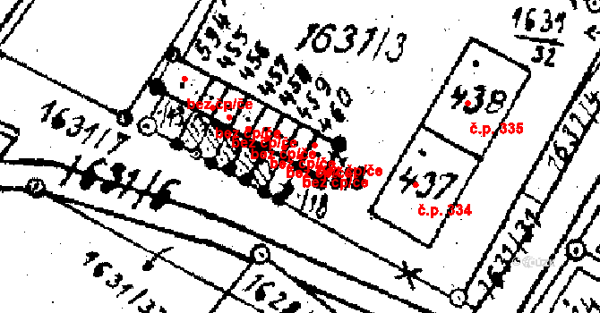 Horní Štěpánov 47336650 na parcele st. 460 v KÚ Horní Štěpánov, Katastrální mapa