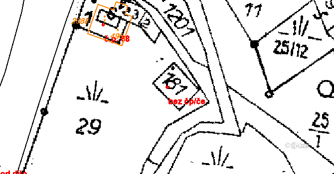 Opatovec 47828650 na parcele st. 181 v KÚ Opatovec, Katastrální mapa