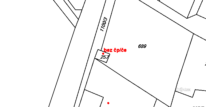 Herálec 50263650 na parcele st. 257 v KÚ Herálec, Katastrální mapa