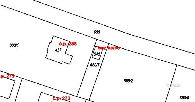 Ejpovice 138050651 na parcele st. 545 v KÚ Ejpovice, Katastrální mapa