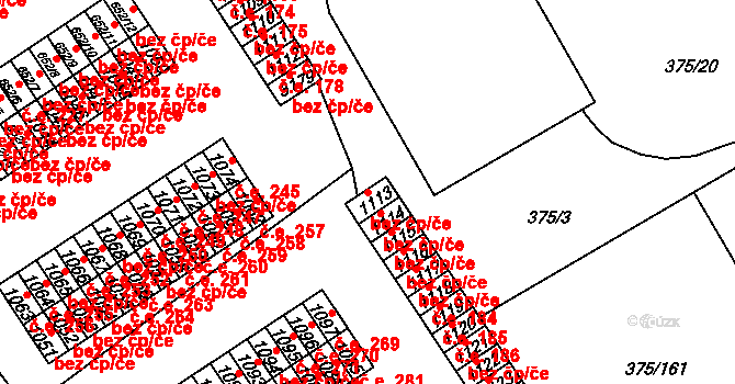 Mariánské Lázně 41856651 na parcele st. 1113 v KÚ Úšovice, Katastrální mapa