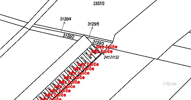 Rychnov nad Kněžnou 44292651 na parcele st. 2417/58 v KÚ Rychnov nad Kněžnou, Katastrální mapa