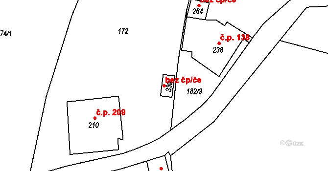 Zdíkov 50158651 na parcele st. 339 v KÚ Zdíkov, Katastrální mapa