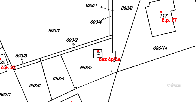 Skrýšov 20, Pelhřimov, Katastrální mapa