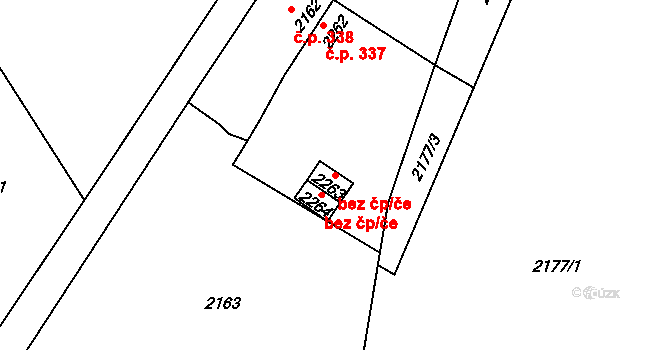 Jablůnka 45620652 na parcele st. 2263 v KÚ Jablůnka, Katastrální mapa