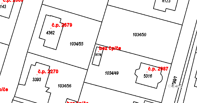 Dvůr Králové nad Labem 145924653 na parcele st. 5779 v KÚ Dvůr Králové nad Labem, Katastrální mapa