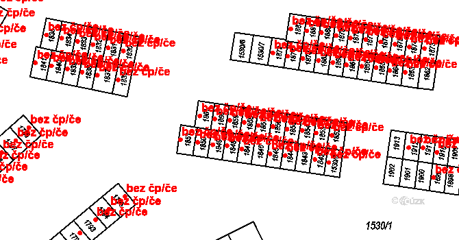 Mimoň 45912653 na parcele st. 1859 v KÚ Mimoň, Katastrální mapa