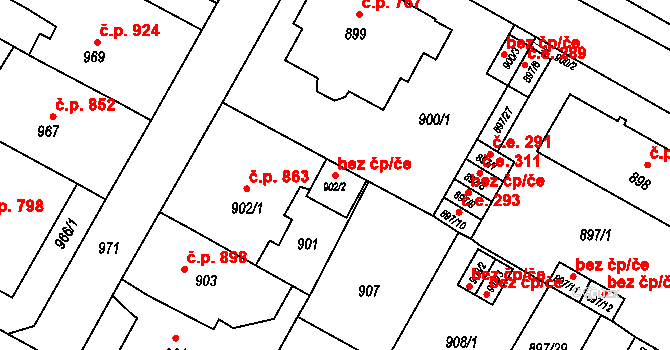Litoměřice 47613653 na parcele st. 902/2 v KÚ Litoměřice, Katastrální mapa