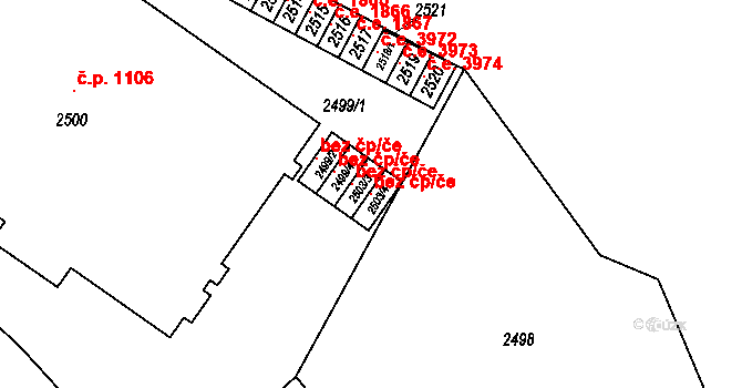 Havířov 96445653 na parcele st. 2503/4 v KÚ Havířov-město, Katastrální mapa