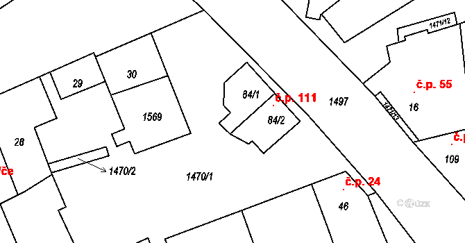 Lipno 146013654 na parcele st. 84/1 v KÚ Lipenec, Katastrální mapa