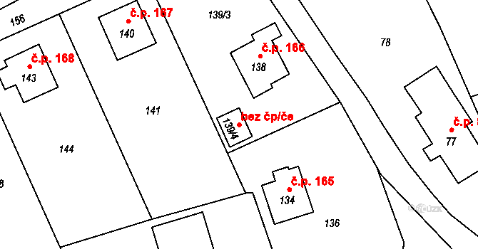 Skorošice 41725654 na parcele st. 139/4 v KÚ Dolní Skorošice, Katastrální mapa