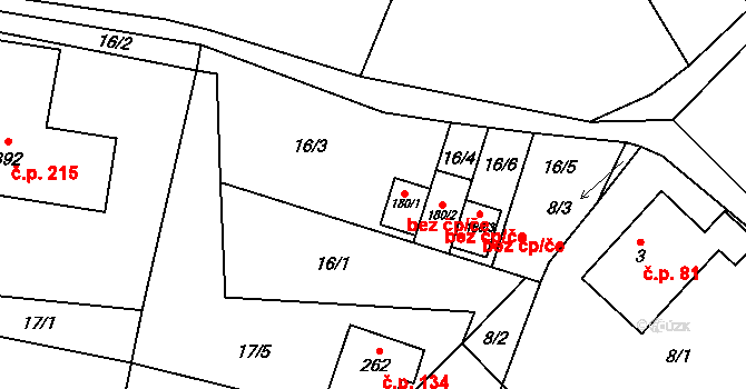Mistrovice 48912654 na parcele st. 180/1 v KÚ Mistrovice nad Orlicí, Katastrální mapa
