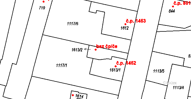 Hořice 39773655 na parcele st. 1613/2 v KÚ Hořice v Podkrkonoší, Katastrální mapa
