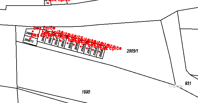 Odry 44893655 na parcele st. 2005/9 v KÚ Odry, Katastrální mapa