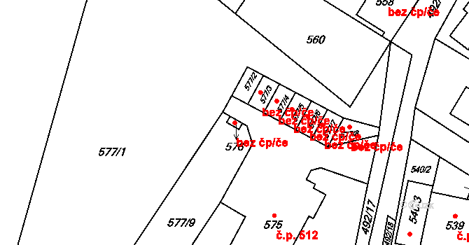 Jablunkov 46600655 na parcele st. 576 v KÚ Jablunkov, Katastrální mapa