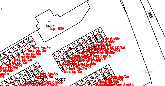 Šluknov 39185656 na parcele st. 1473/81 v KÚ Šluknov, Katastrální mapa