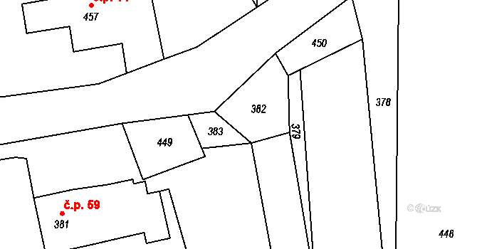 Třinec 46475656 na parcele st. 15/1 v KÚ Horní Líštná, Katastrální mapa