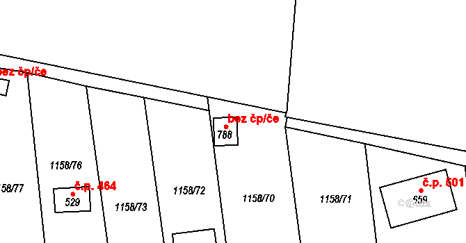 Bavorov 47036656 na parcele st. 788 v KÚ Bavorov, Katastrální mapa