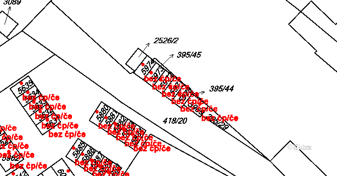 Jablonec nad Nisou 2439, Katastrální mapa