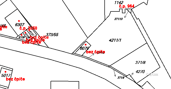 Břeclav 87980657 na parcele st. 6079 v KÚ Břeclav, Katastrální mapa