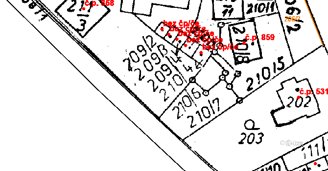 Rychnov u Jablonce nad Nisou 44229658 na parcele st. 210/4 v KÚ Rychnov u Jablonce nad Nisou, Katastrální mapa