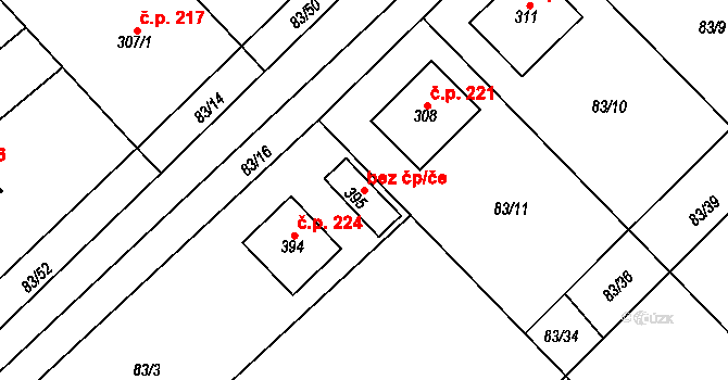 Horní Počaply 49970658 na parcele st. 395 v KÚ Horní Počaply, Katastrální mapa
