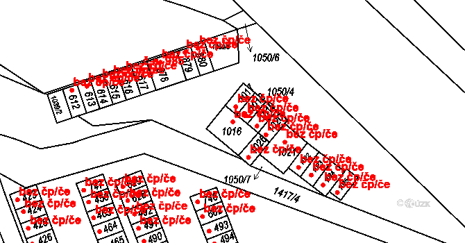 Ústí nad Orlicí 49993658 na parcele st. 1016 v KÚ Hylváty, Katastrální mapa