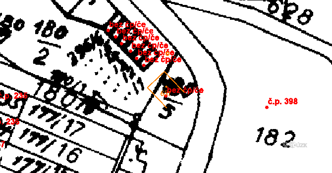 Nasavrky 78870658 na parcele st. 651 v KÚ Nasavrky, Katastrální mapa