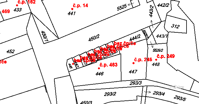 Litoměřice 47617659 na parcele st. 444/5 v KÚ Litoměřice, Katastrální mapa
