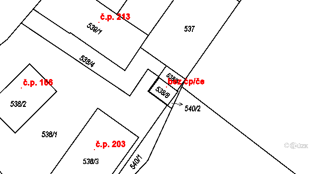 Děhylov 103375660 na parcele st. 538/8 v KÚ Děhylov, Katastrální mapa