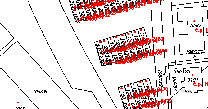 Sezimovo Ústí 925, Katastrální mapa