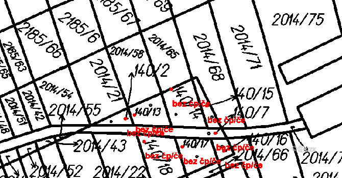 Měčín 39201660 na parcele st. 140/14 v KÚ Petrovice u Měčína, Katastrální mapa