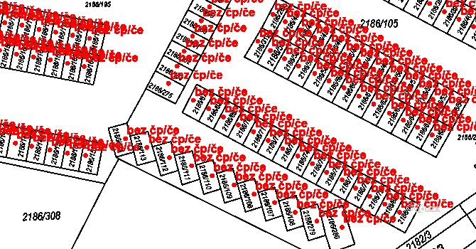 Dobruška 48209660 na parcele st. 2186/70 v KÚ Dobruška, Katastrální mapa