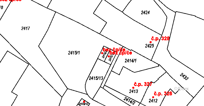 Jemnice 50326660 na parcele st. 2415/2 v KÚ Jemnice, Katastrální mapa