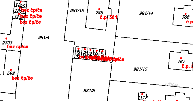 Přibyslav 44569661 na parcele st. 896 v KÚ Přibyslav, Katastrální mapa